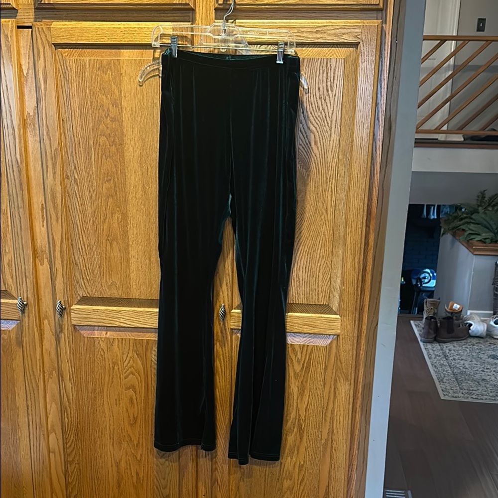 Elegant Black Velvet Pants